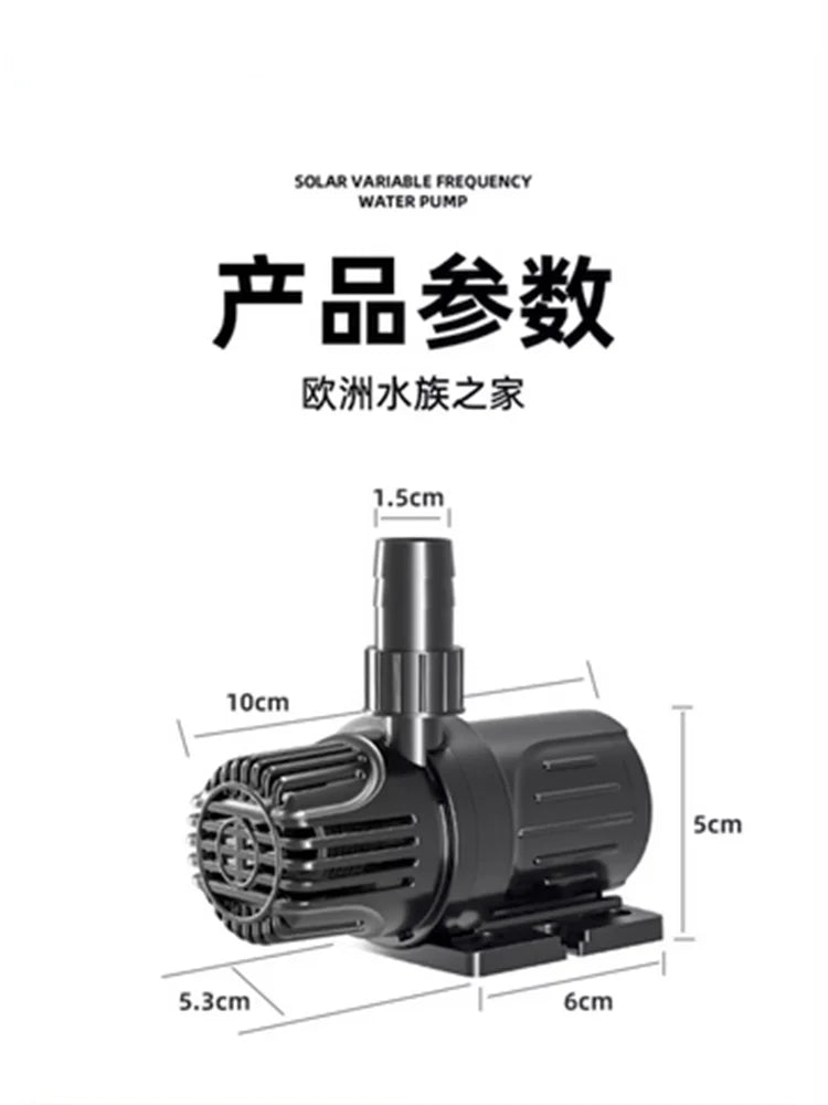 12V Solar Brushless Circulation Pump 18V Submersible Pump Fountain Dual Use Small Household Fish Tank 24V Low Voltage