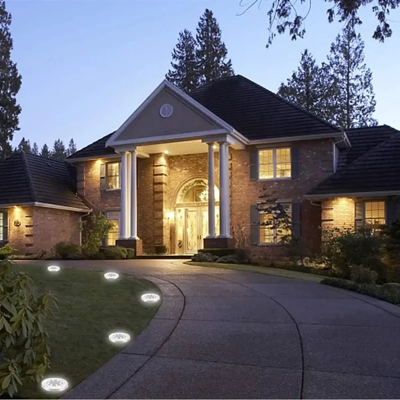4PCS-Mini solar buried lamp, garden buried lamp, outdoor waterproof decoration, landscape atmosphere, street lamp