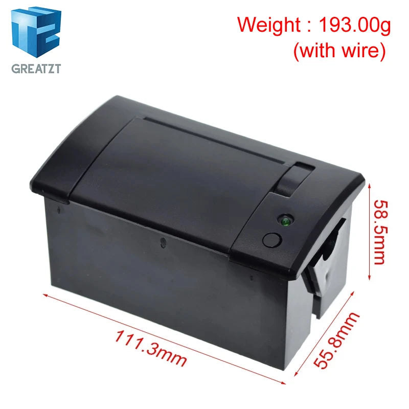 58mm mini thermal printer Embedded POS Receipt Tickets Printer with interface  RS232 / TTL use with 5v-9v for arduino android