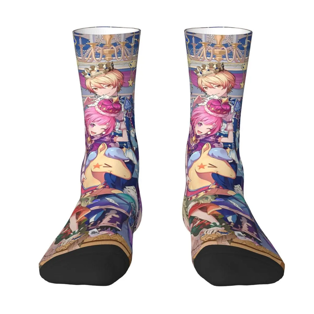 Project Sekai Rui Kamishiro Anime Game Socks Harajuku Stockings Winter Anti Slip Women Men Socks Comfortable Running Socks