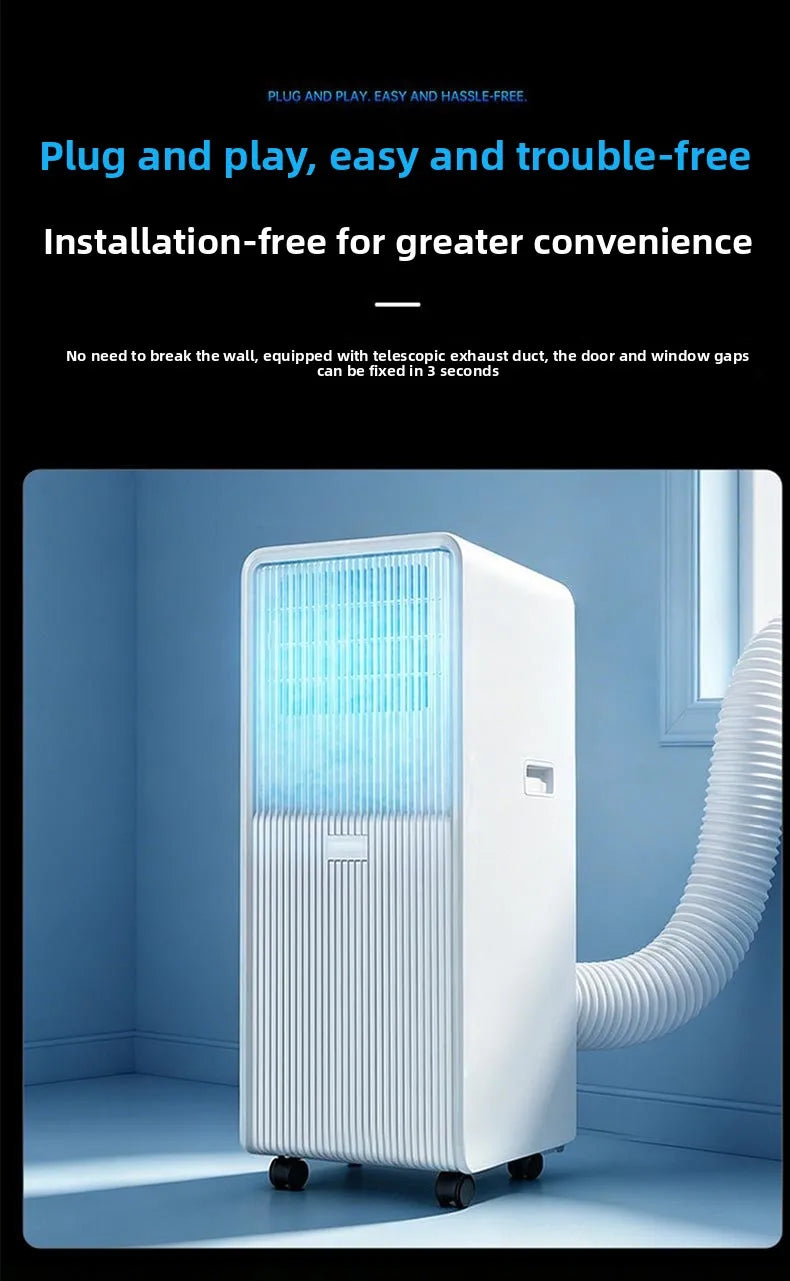12000BTU Portable Air Conditioner Cooling Heating Mobile AC R410a Compressor Freestanding Unit with Remote Control