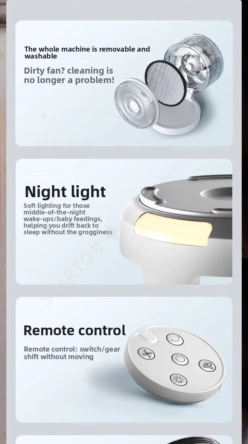 Air Circulation Fan Electric Fan Household Silent Remote Control Desktop Fan