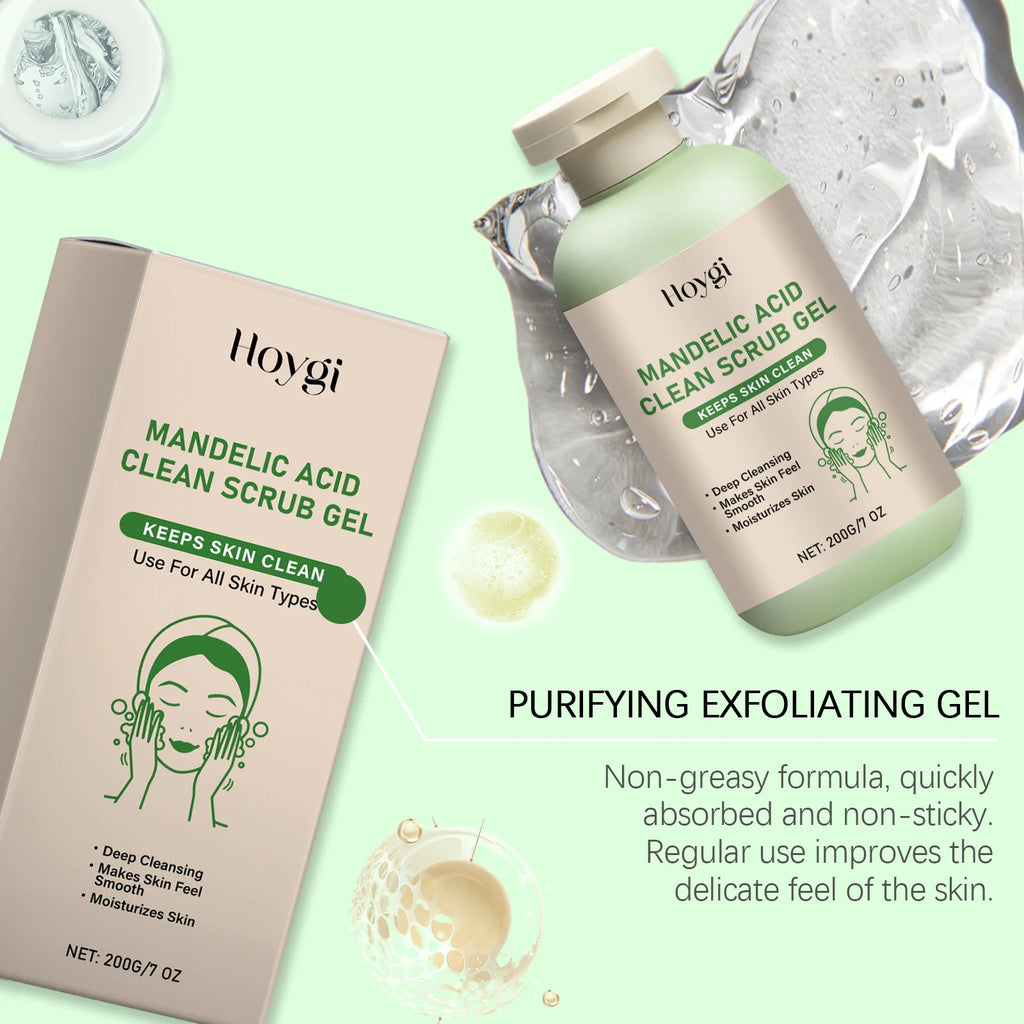 Body Exfoliating Gel, Deeply Cleanses & Moisturizes, Gently Removes Dead Skin, Clears Pores For Smoother Skin