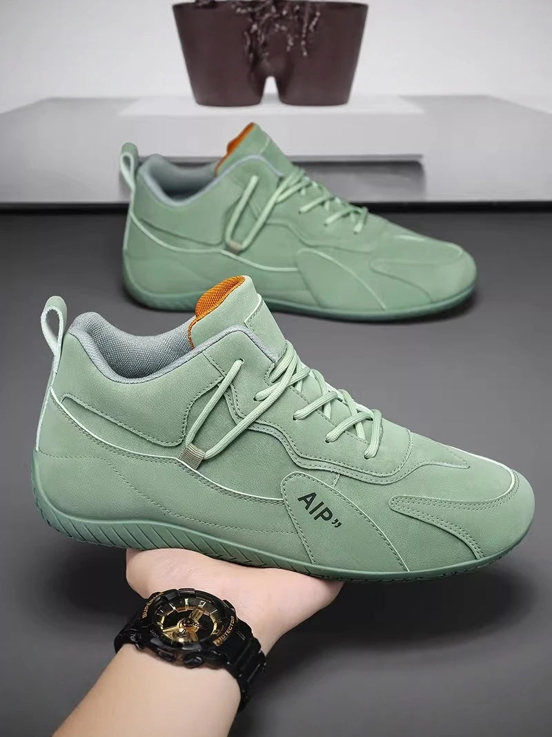 Casual Sport Shoes for Men Retro Leather Surface Soft Bottom Versatile Leisure Board Shoes Autumn Trend Brand Agan Men's Foot...