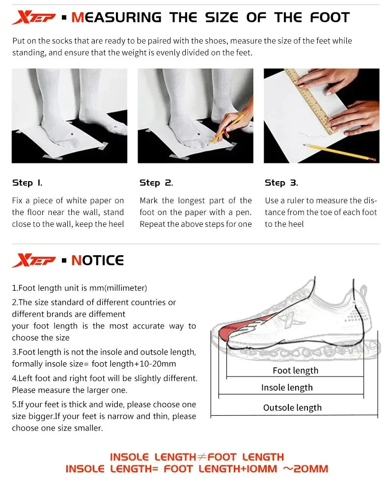 XTEP 2000km PRO Men Running Sneakers Cushioned Stability Comfort Lightweight Male Sports shoes 874219110026