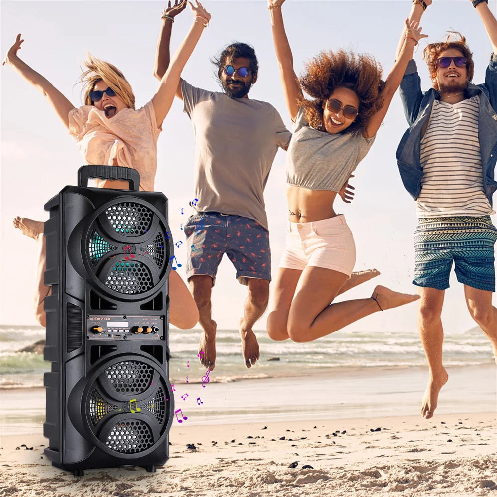 3000W Portable Bluetooth Speaker Sub Woofer Heavy Bass Sound System Party Dj Karaoke Rechargeable Loud Speaker