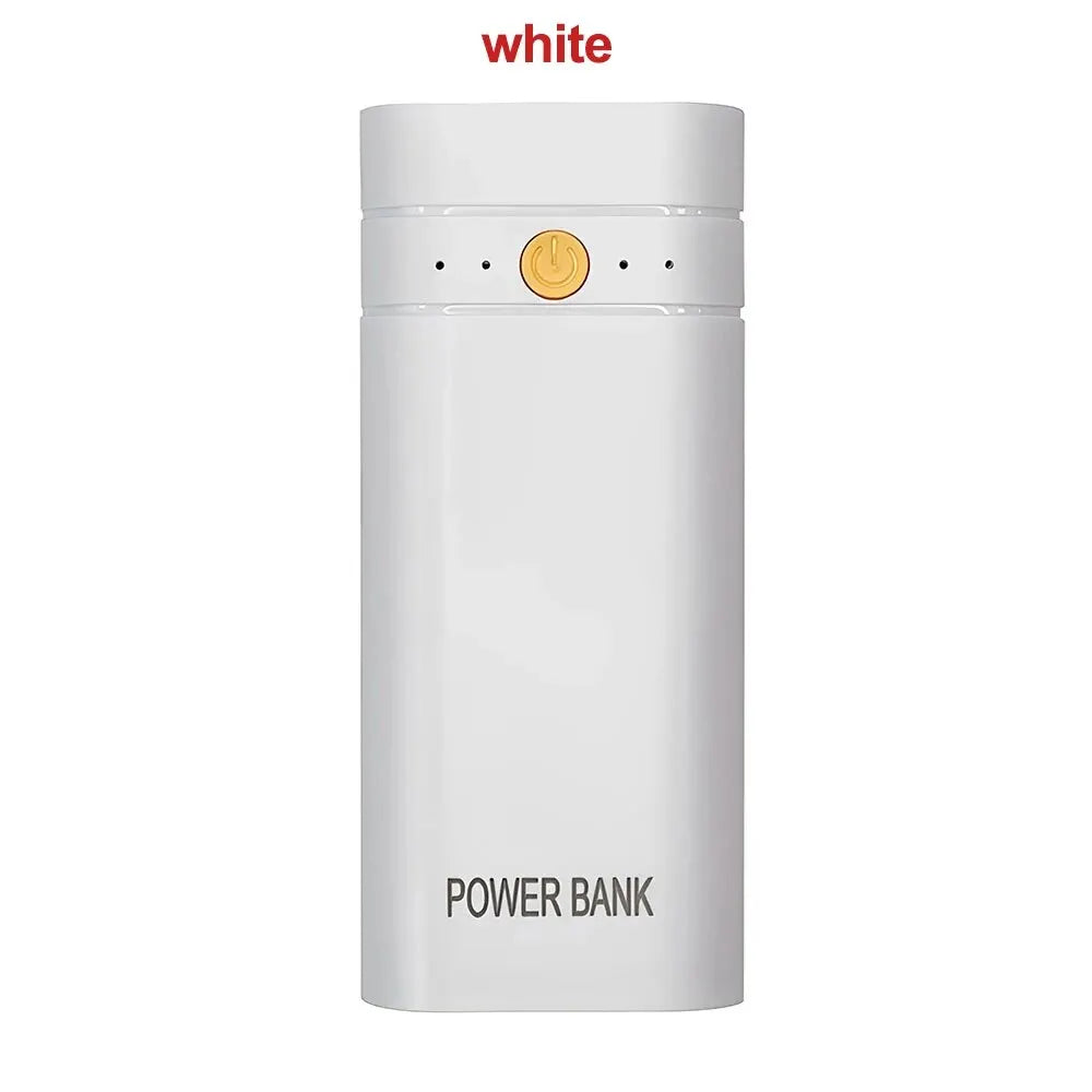 USB Power Bank Charge Shell 5V 6000mAh 2X 18650 USB Type C Battery Charger Case For Phone Electronic Charging DIY Not Including
