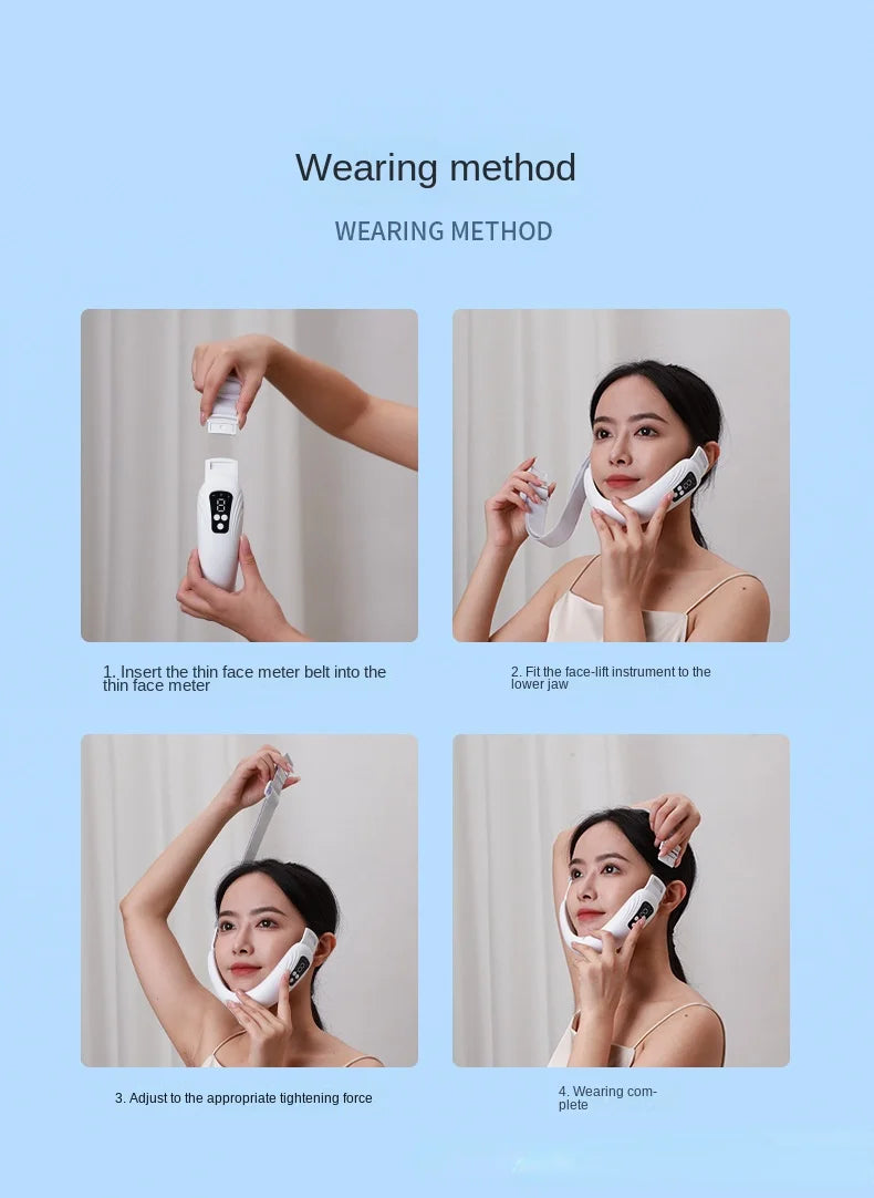 EMS V Line Shaper Face Slimming Massager Electric Facial Lifting Firming Tool Chin Cheek Tightening Beauty Device