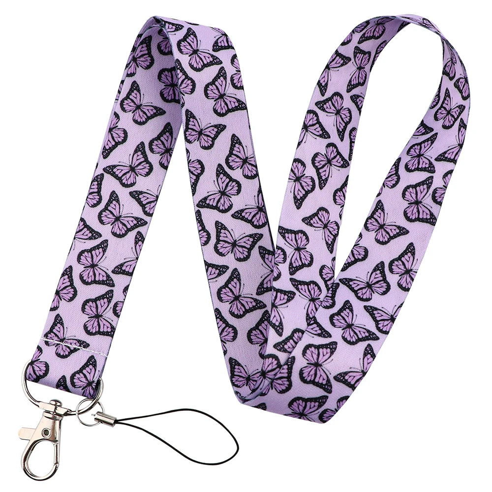 100 Designs Cute Art Lanyard for Keys Chain Badge Holder ID Credit Card Pass Hang Rope Lariat Mobile Phone Charm Accessories