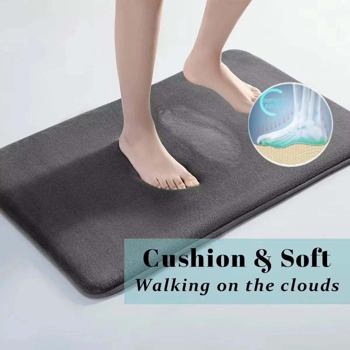 Super Absorbent Floor Mat Coral Velvet Bathroom Mat Anti Slip Door Mat Bathtub Beside Carpet Laundry Room Home Decoration