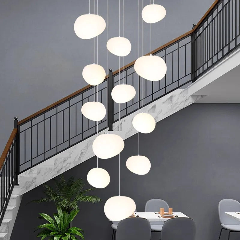 Modern home decor led lights pendant light lamps forstaircase Chandeliers for living room hanging light indoor lighting