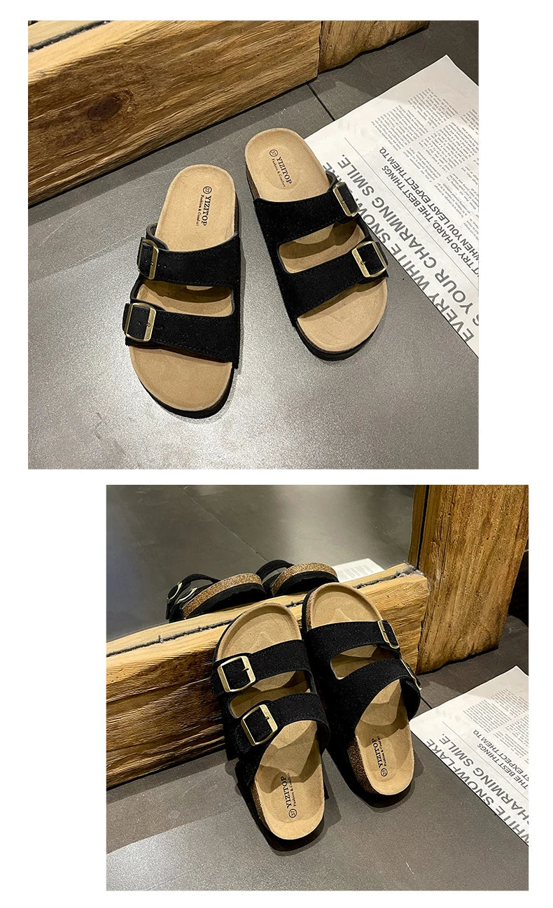 Summer Men Sandals Genuine Leather Mens Casual Shoes Outdoor Men Leather Sandals for Men Beach Shoes Roman mens Shoes