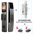SANKESONG Tuya Smart 3D Face Door Lock Security Camera Monitor Intelligent Fingerprint Password Biometric Dual Battery