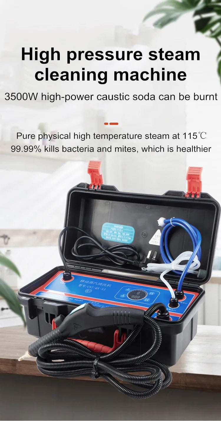 110V/220V 3500W/1700W High Temperature And High Pressure Steam Cleaner Air Conditioning Kitchen Lampblack Machine Commercial