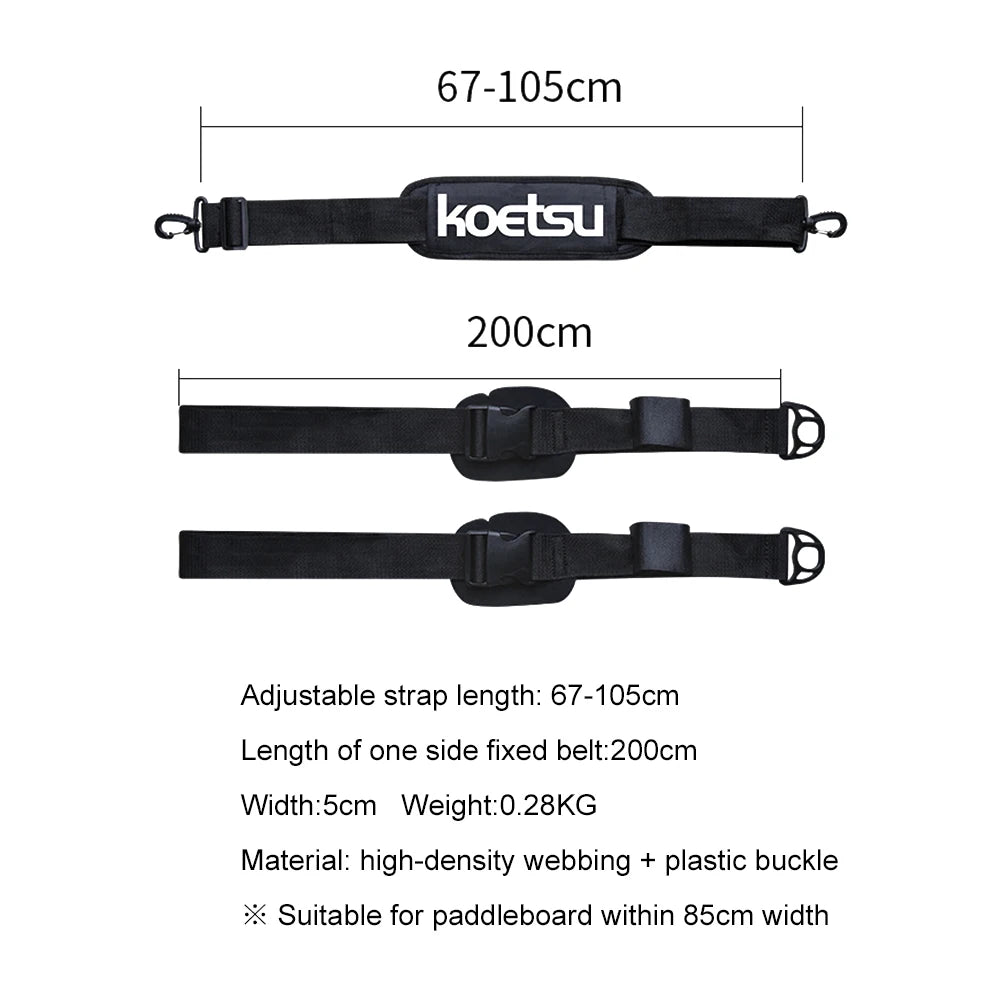 Adjustable Surfboard Shoulder Belt Carry Sling Portable Stand Up Surf Paddle Board Shoulder Strap Carrier Accessories