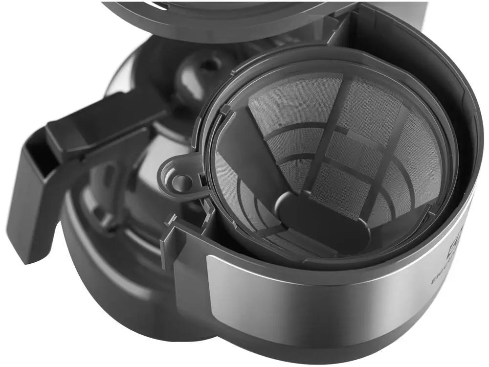 Electric Coffee Maker Electrolux Efficient ECM10 15 Coffees Black and Granite Gray - 220V
