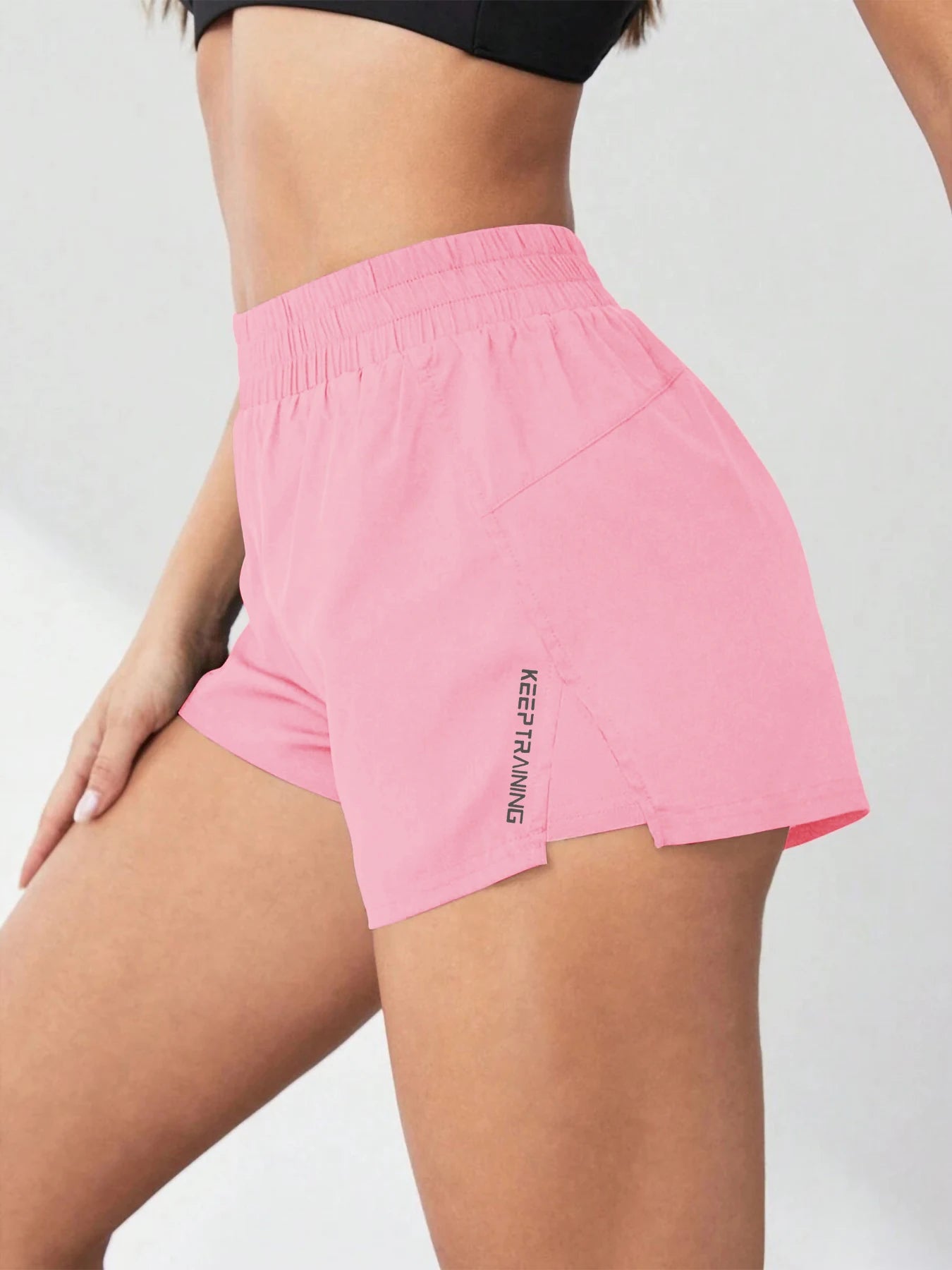 2026 New Style Faux Two-Piece Anti-Exposure Yoga Shorts Sports Shorts Running Fitness Tennis Casual Basic Sports Pants Women's