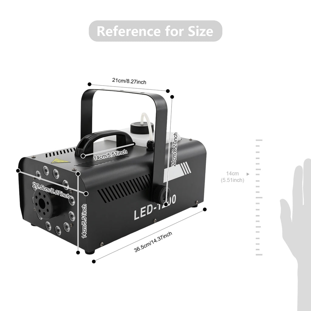 Fog Machine, Smoke Machine, Stage Smoke Machine for Parties, Birthdays, Halloween, 2.5L Tank, Wireless Remote
