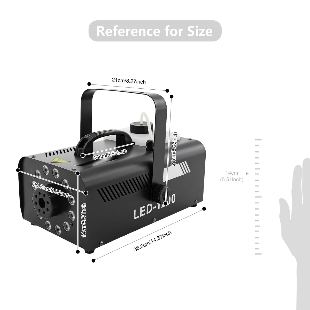 Fog Machine, Smoke Machine, Stage Smoke Machine for Parties, Birthdays, Halloween, 2.5L Tank, Wireless Remote