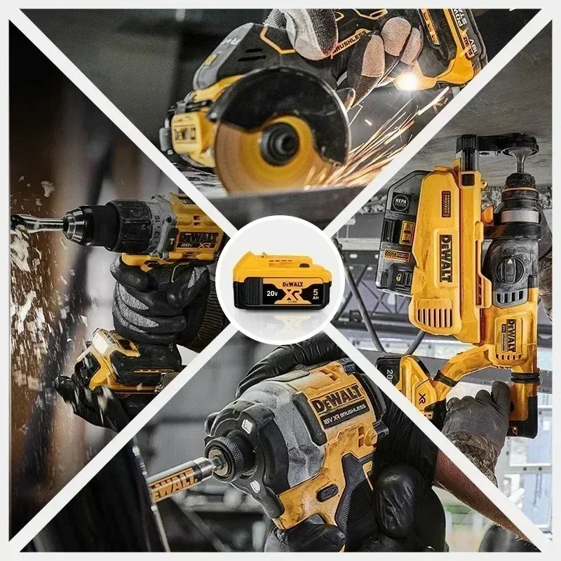 DeWalt Original 20V 60V 6Ah 9Ah MAX Battery Power Tool Replacement for DeWalt DCB184 DCB182 DCB205 DCB200 18Volt 20v Battery