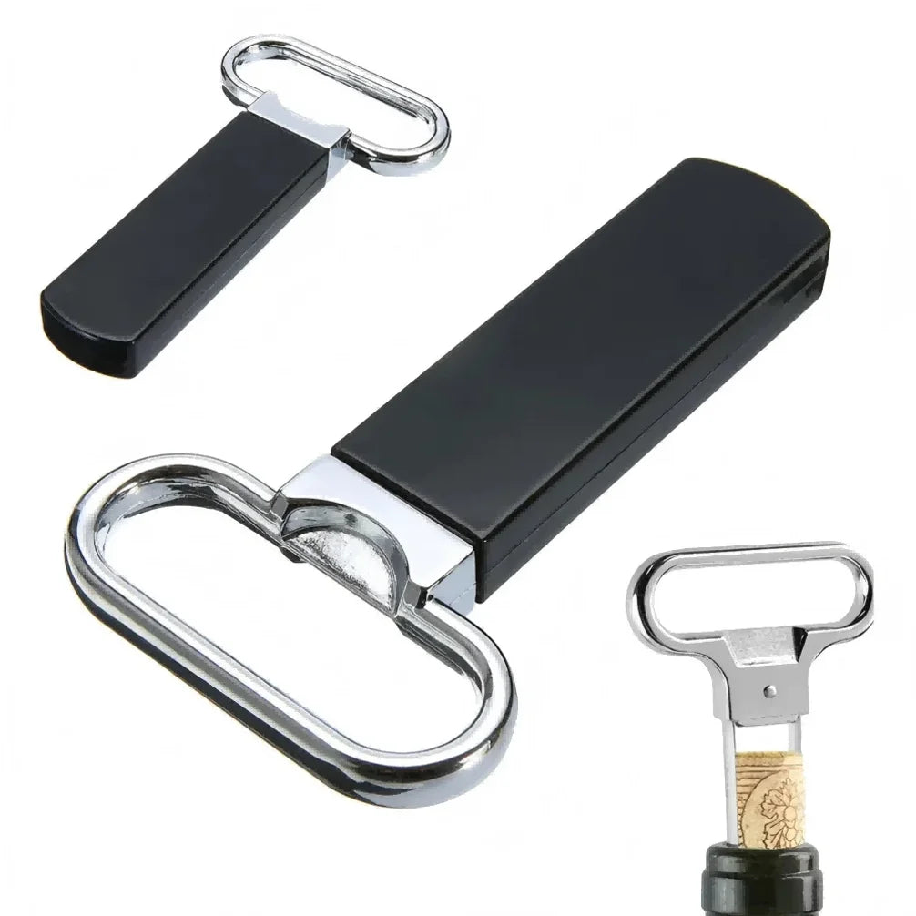 Handheld Wine Bottle Opener Pump Labor-Saving Waiter's Corkscrew with Foil Cutter - Essential Kitchen Tool for Smooth Wine Enjoy