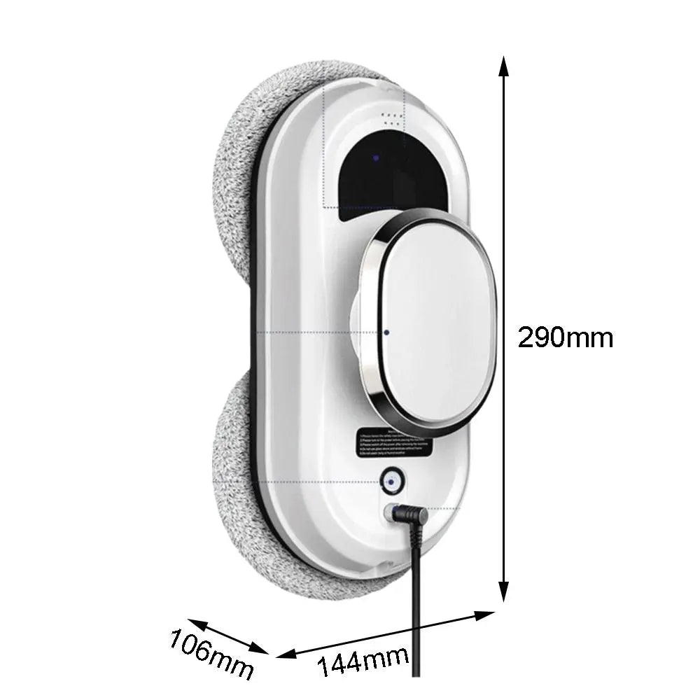 Remote Control Robot Glass Cleaner Intelligent Navigation 10 Cleaning Cloths Window Cleaning Robot 3 Cleaning Modes