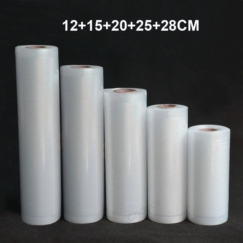 Vacuum Bags for Food Vacuum Sealer Food Fresh Long Keeping 12+15+20+25+28cm*500cm Rolls/Lot bags for vacuum packer