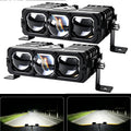 New Universal Auxiliary SpotLight Car Work Lights 3Lens Projector Grille Light Driving Light For Truck/Offroad/UTV/ATV 12/24V