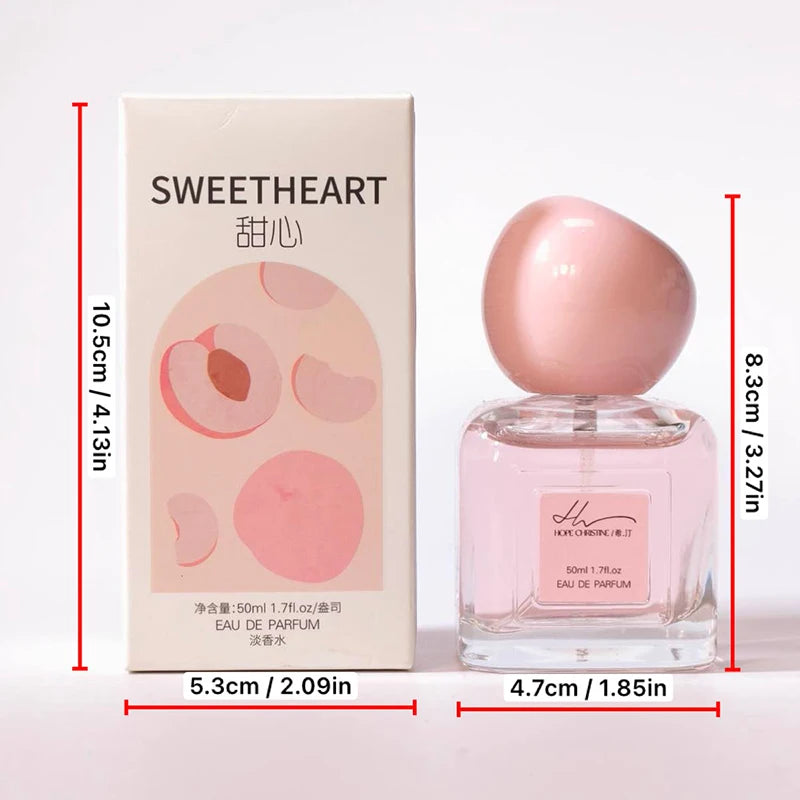 HOPE CHRISTINE Peach Perfume Eau De Parfum for Women 50ML Long-Lasting, Elegant Gift for Birthday & Valentine's Day