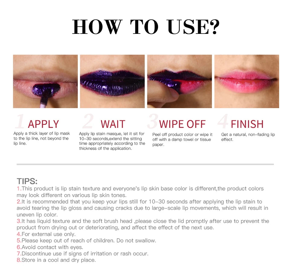 Blading Lip Gloss Peel and Stick Set Long-lasting Waterproof Pink Lip Gloss Transfer Resistant Natural Lip Cosmetics 3 Colors