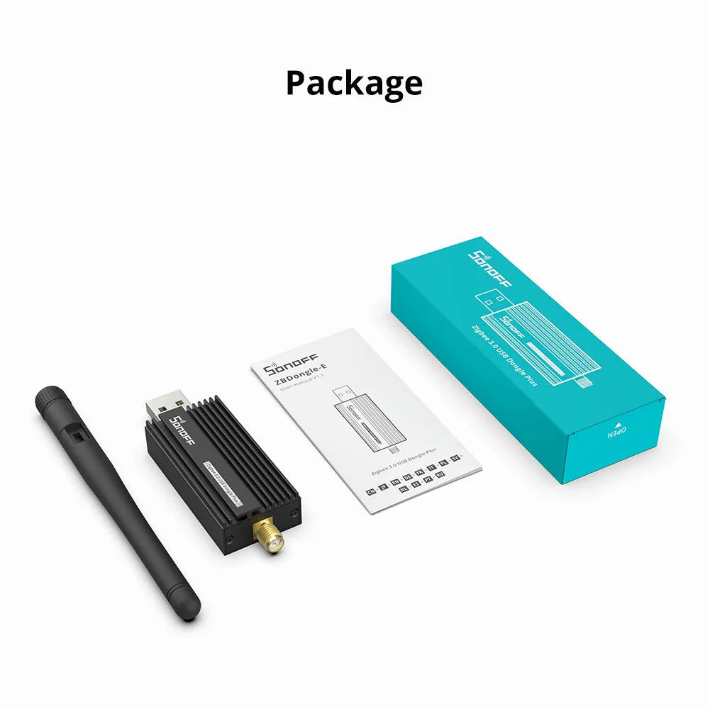 1-5PCS SONOFF ZBDongle-E Wireless Zigbee Gateway Analyzer Zigbee2MQTT USB Interface Capture ZHA Support SONOFF ZigBee Devices