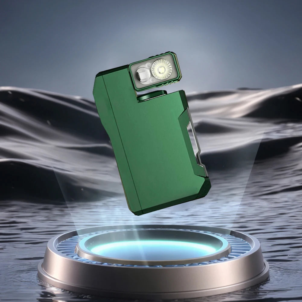 LED Flashlight Mini Flashlight Rechargeable 180 Degree Rotating Flashlight Multi Modes EDC Pocket Flashlight for Camping Hiking