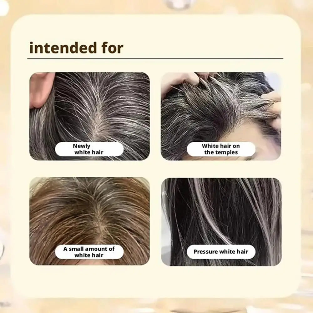210ml Nourishing Plant-Based Hair Color Shampoo, Single Agent Floral Fragrance Hair Dye, Long Lasting Natural Hair Dye Shampoo
