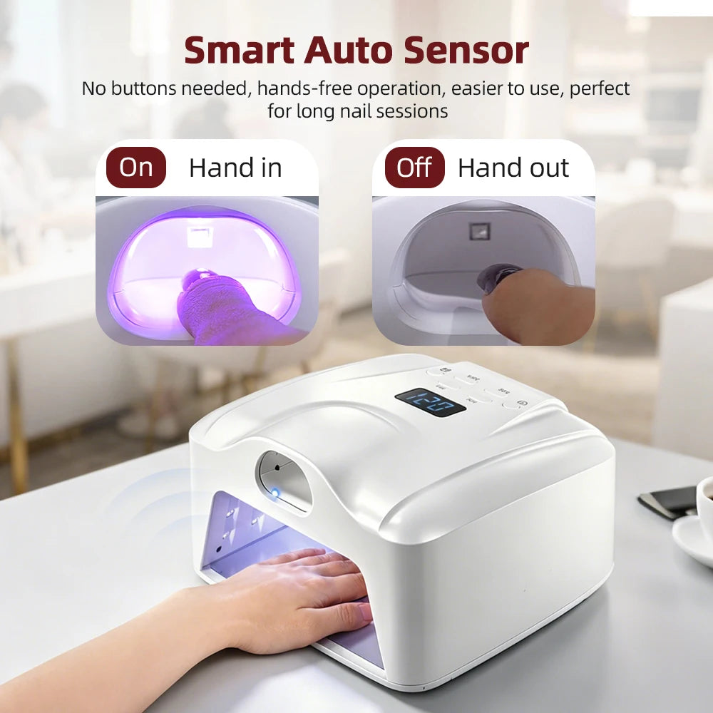 Dual Use Nail Lamp Cordless Manicure Dryer Smart Auto Sensor With Single Thumb Nail With Powerful Magnets Nail Dryer Lamp