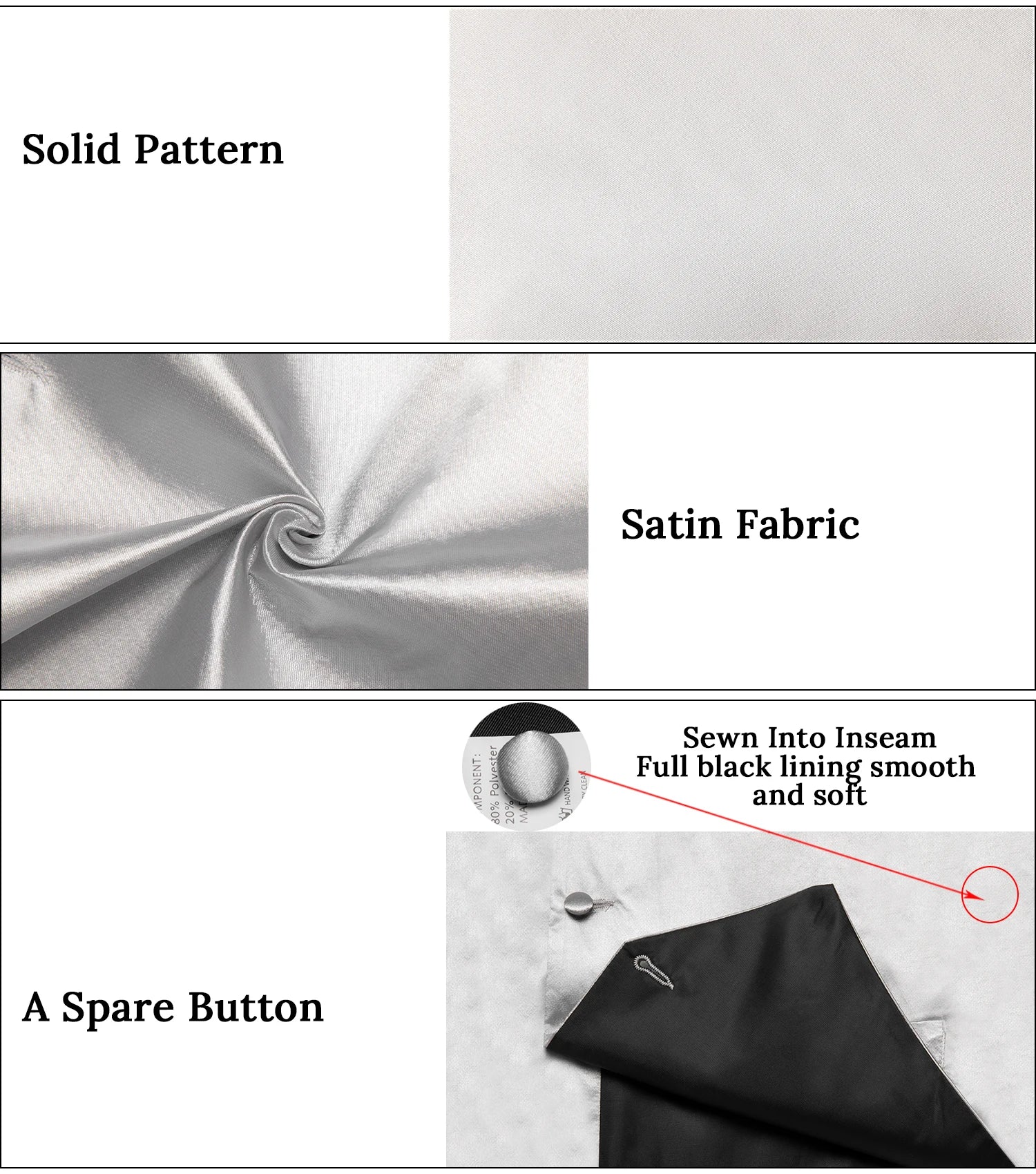 Satin Men's Solid Blue Suit Vest with Tie Handkerchief Cufflinks Business Formal Waistcoat Wedding Prom Men Sleeveless Jacket