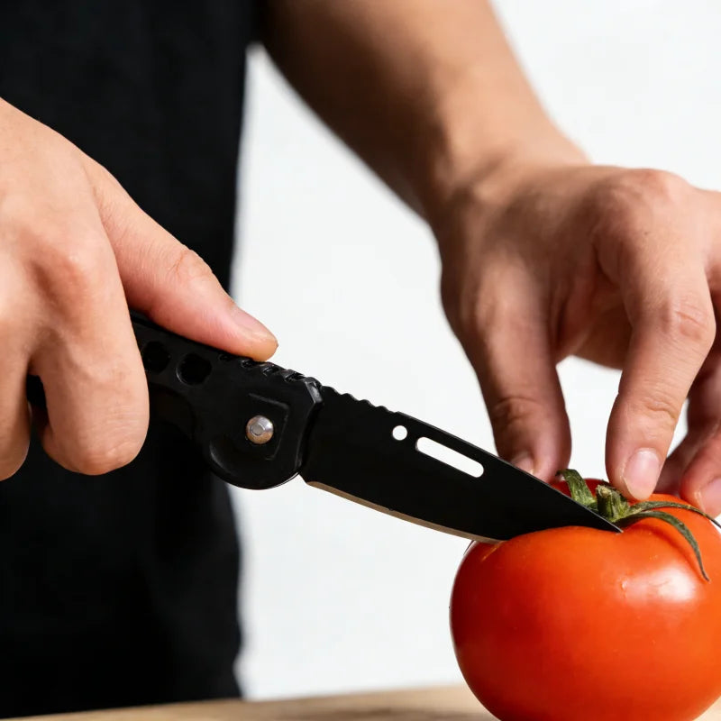 Multi-function Stainless Steel Folding Knife Katana Samurai Sabre Hanging Vegetable Fruit Knife Kitchen Gadgets Home Accessory