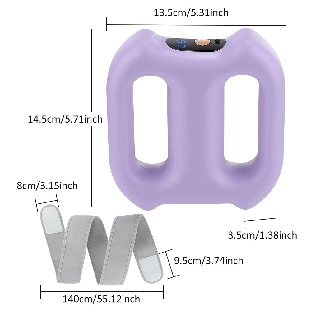 3 Mode 5 Speed Fascia Ring Massager with Strap Rechargeable Muscle Relax Body Slimming Massage Weight Lose Home Gym Deep Tissue
