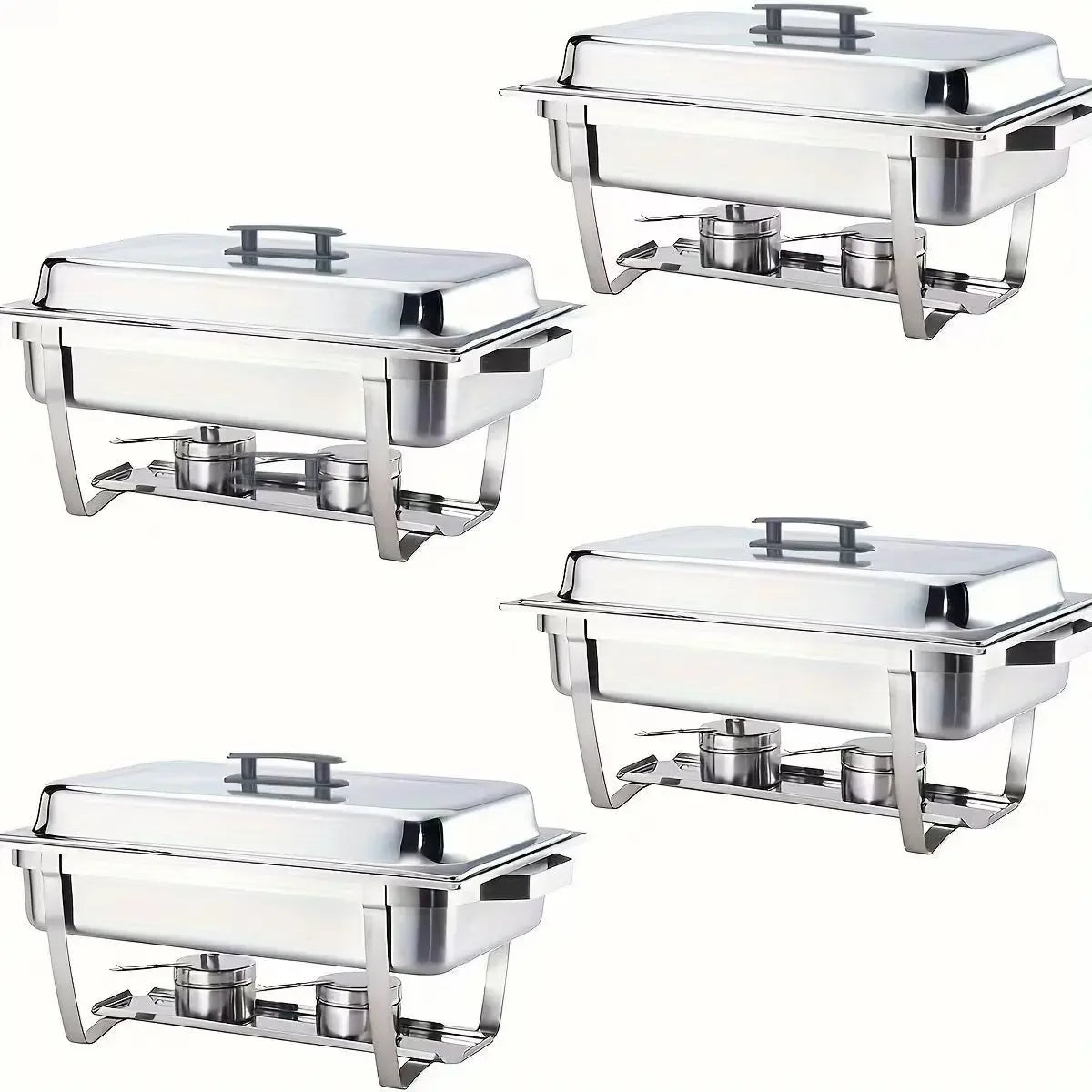 CLL Stainless Steel Buffet Stove Food Heating Vessel Restaurant Folding Dining Stove Buffet Stove