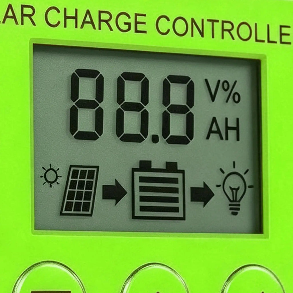 Solar Panel Charge Controller 12V/24V 30A LCD Display Regulator Solar Power Controller For RV Camper Trailer Van Truck Car Home