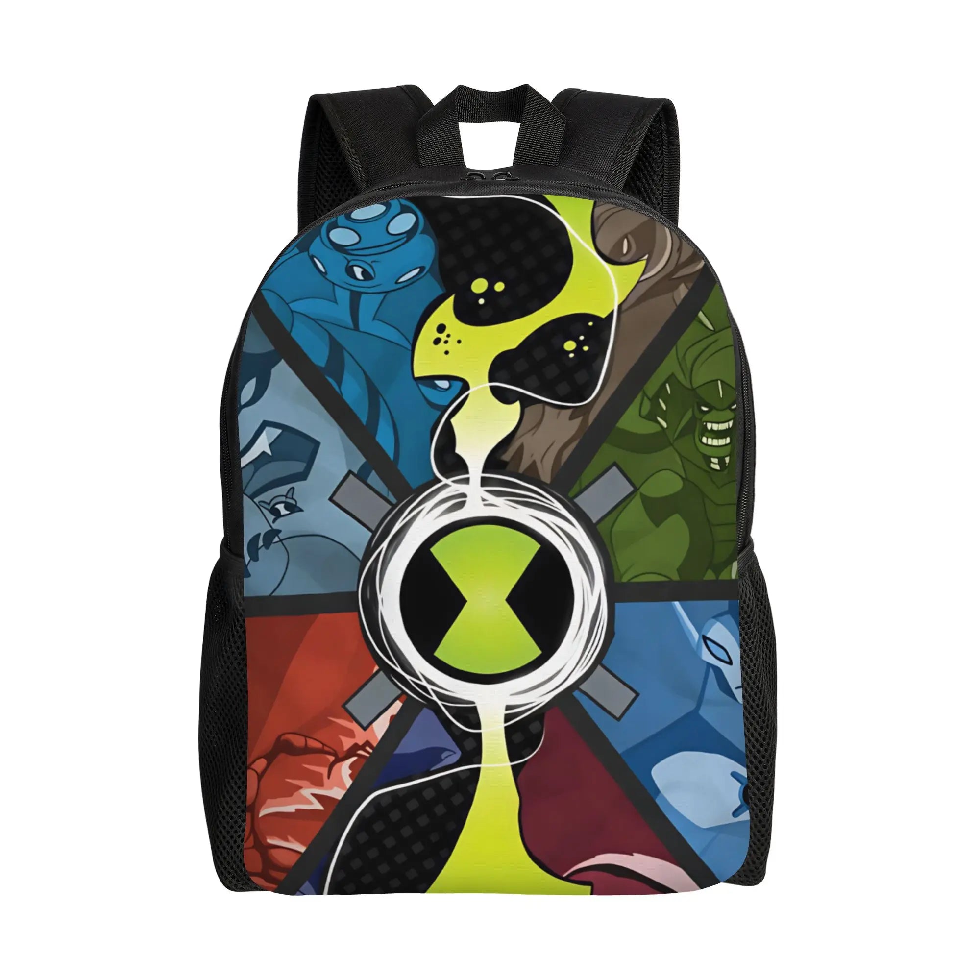 Ben 10 Cartoon Animation Backpack Male  Pattern Backpacks Polyester Kawaii School Bags Daily Designer Rucksack