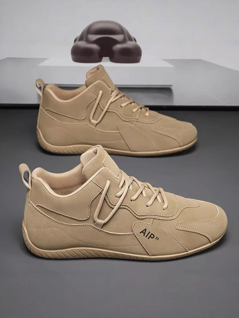 Casual Sport Shoes for Men Retro Leather Surface Soft Bottom Versatile Leisure Board Shoes Autumn Trend Brand Agan Men's Foot...