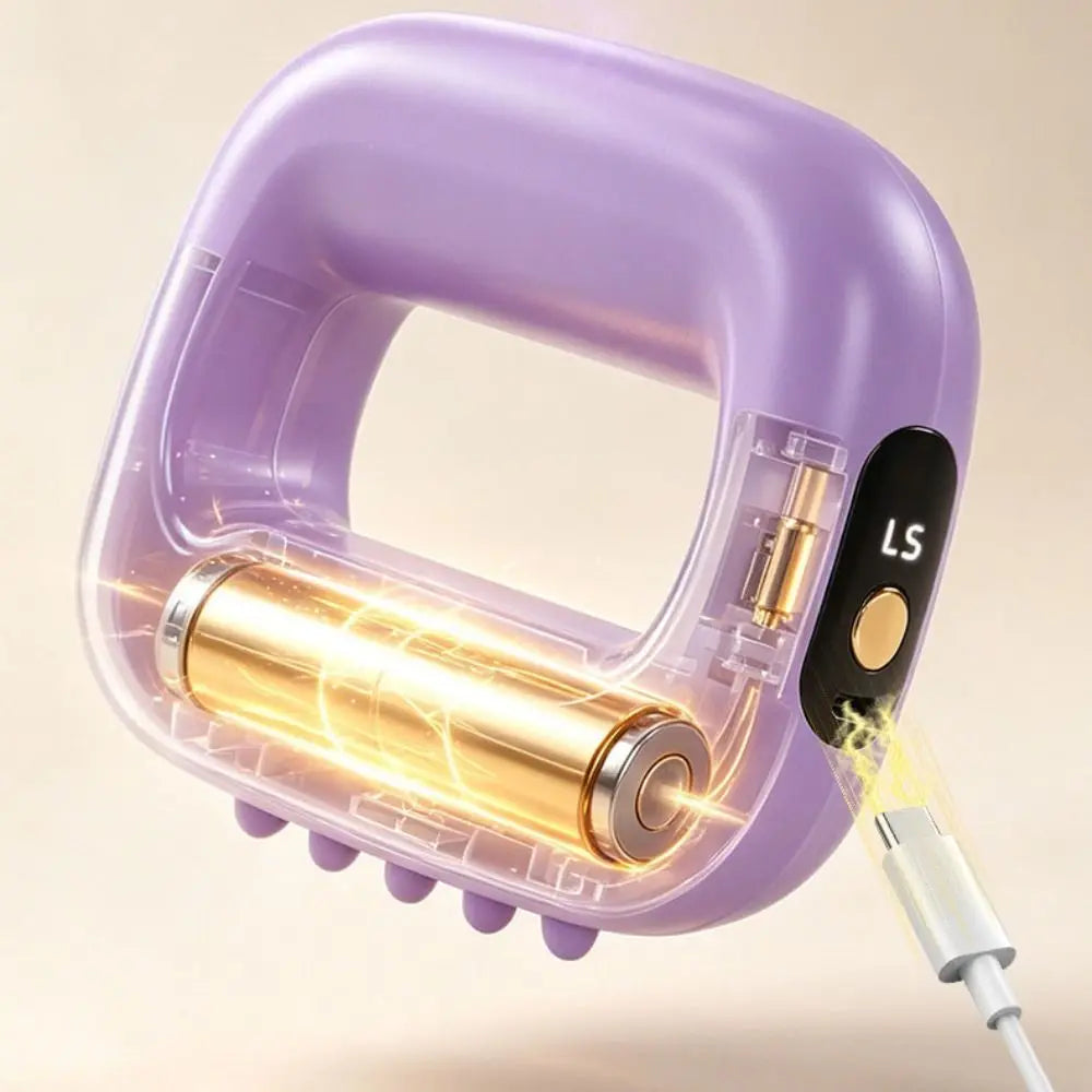 Portable Electric Fascia Massage Ring Ergonomic Fat Burning Electric Body Slimming Machine Adjustable Speed with Belt