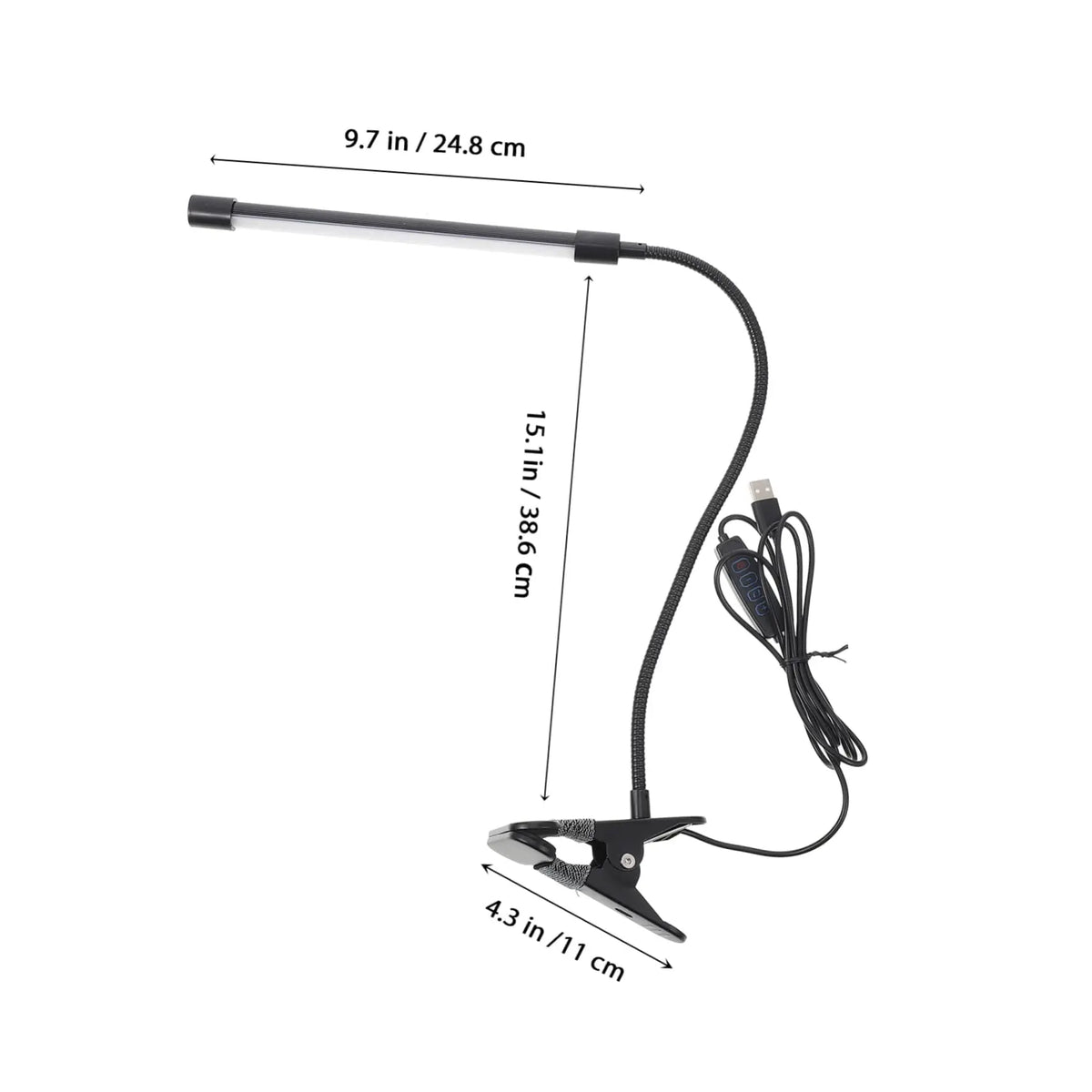 Clip-on LED desktop lighting, eye-protecting desk lamp, suitable for bedrooms, bedside tables, offices, studies, work, etc.