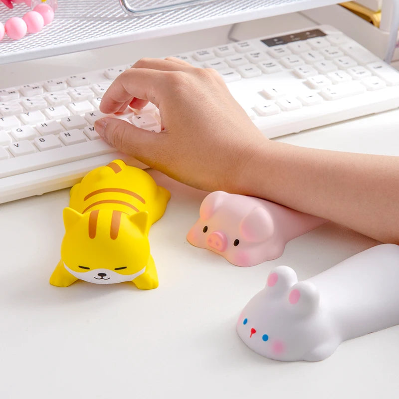 Cute Mouse Pad Keyboard Mouse Wrist Rest Support Girl Soft Computer Laptop Desk Mat Typing Protection Wrist Ergonomics Kawaii