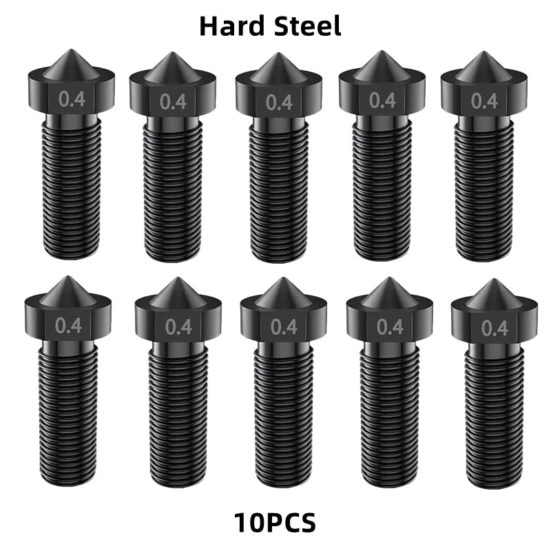 Volcano Nozzle For Artillery Sidewinder X1 & X2 Genius Pro Vyper Kobra Plus, Max 1.75mm Filament M6 Thread Hotend Brass Nozzles