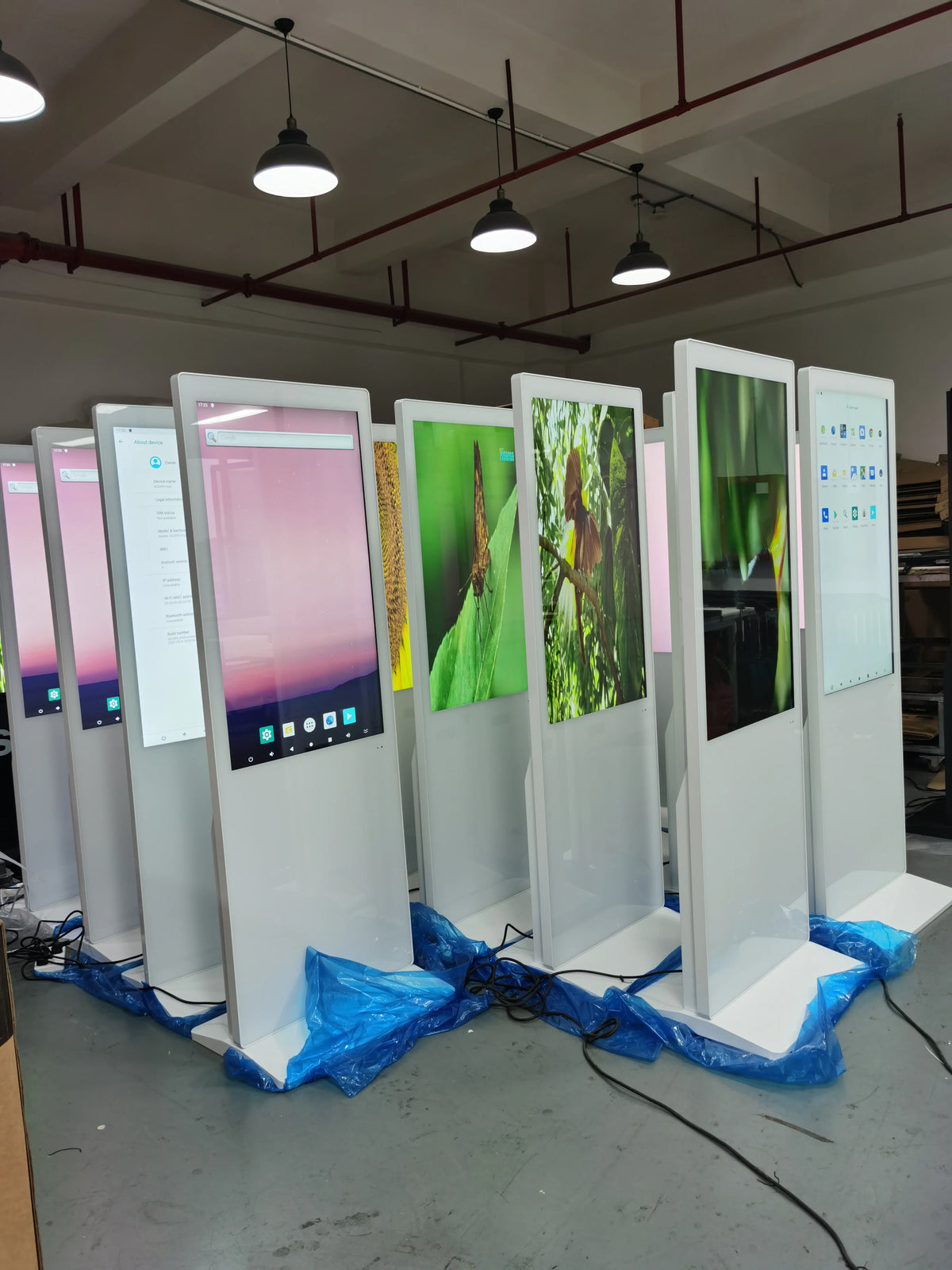 21.5 32 43 Inch Shopping Mall Android Interactive Touch Screen Digital Signage Display Floor Stand Lcd Self Service Kiosk