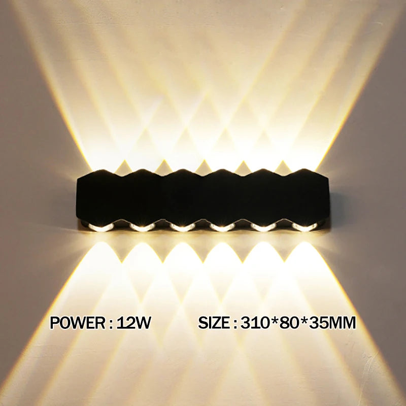 LED Wall Lamp Waterproof Outdoor Wall Light Porch/Garden/Bedroom Indoor Modern Nordic Sconce Luminaire 2 4 6W 8W 10W 12W 85-265V
