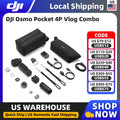 DJI Osmo Pocket 4P Vlog Combo Dual Cameras, Cinematic Shots Near & Far Enhanced 1-Inch CMOS New D-Log 2, Light & Shadow Precision