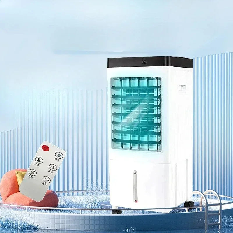 SIHAO Portable Air Conditioner Fan Humidifier Evaporative Cooler with Remote Control 10L Water Tank Strong Wind Silent Cooling