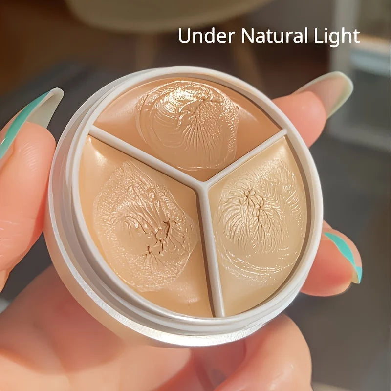 Concealer Even Skin Tone Universal Blemish Facial Makeup Concealer Palette Highly Praised 3-color Concealer Enhance Complexion